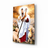 Jesus Glass Wall Art.