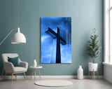 Cross Glass Wall Art.