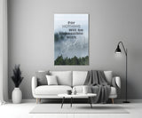 Nothing Impossible Glass Wall Art.