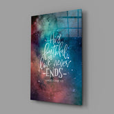 Faithful Love Glass Wall Art.