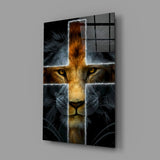 Lion Glass Wall Art.
