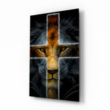 Lion Glass Wall Art.