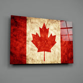 Flag of Canada Flag Glass Wall Art.