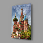 Saint Basil's Cathedral Glass Wall Art.
