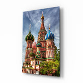 Saint Basil's Cathedral Glass Wall Art.