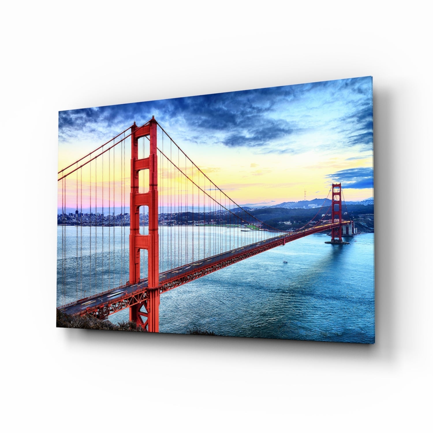 Golden Gate Bridge Glass Wall Art.