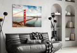 Golden Gate Bridge Glass Wall Art.
