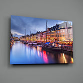 Nyhavn Glass Wall Art.