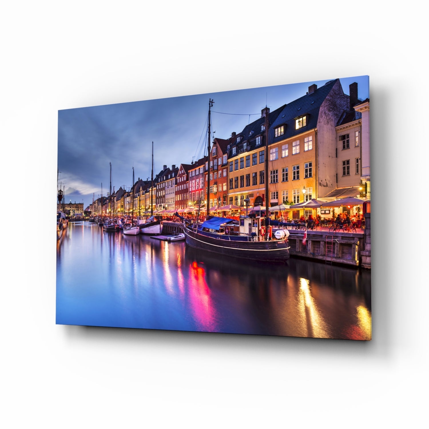 Nyhavn Glass Wall Art.