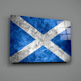 Flag of Scotland Glass Wall Art.
