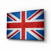 Flag of the United Kingdom Glass Wall Art.