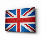 Flag of the United Kingdom Glass Wall Art.