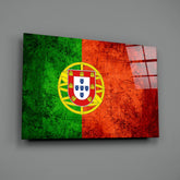 Flag of Portugal Glass Wall Art.