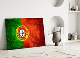 Flag of Portugal Glass Wall Art.