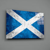 Flag of Scotland Glass Wall Art.