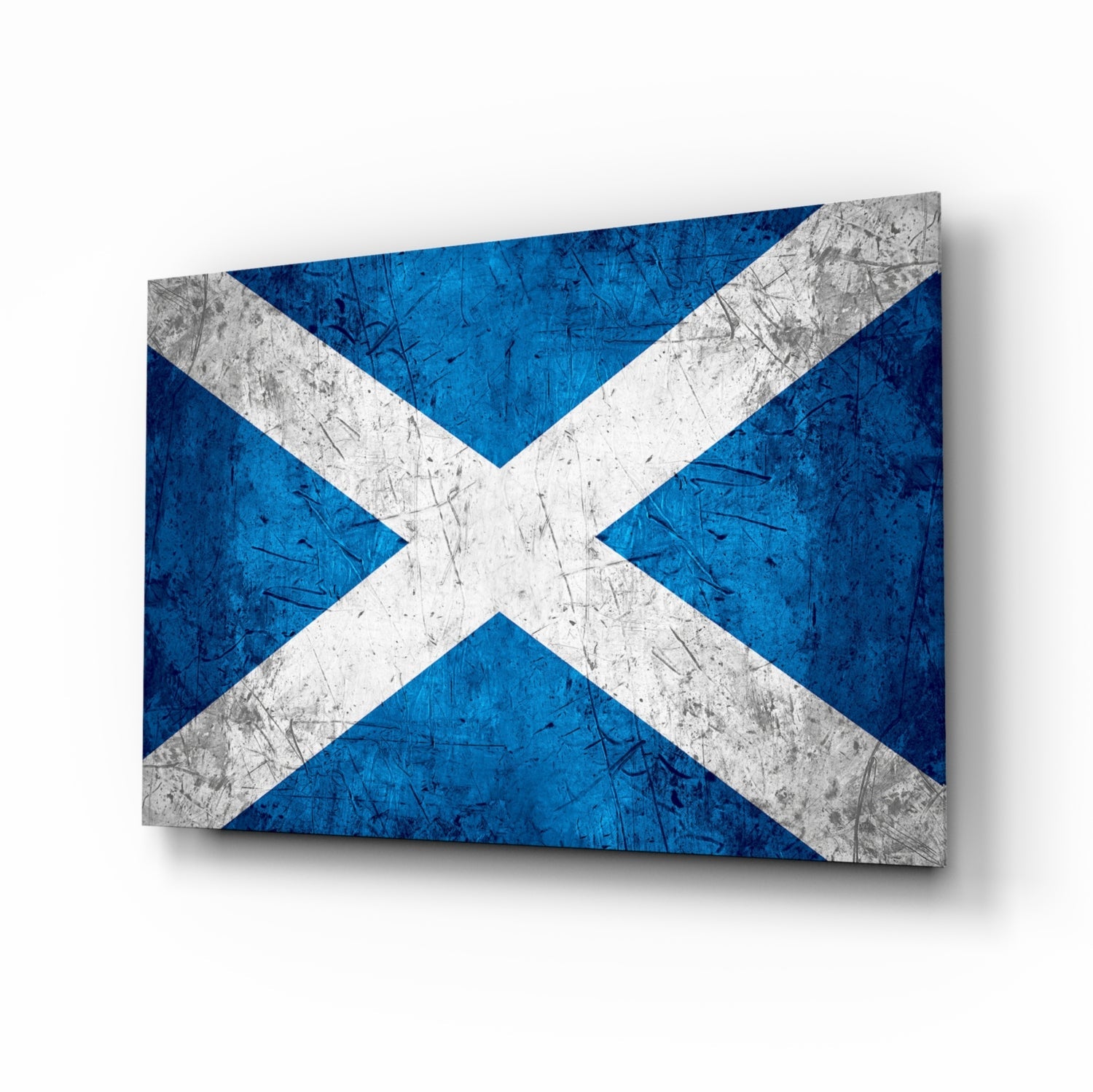 Flag of Scotland Glass Wall Art.