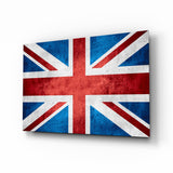 Flag of the United Kingdom Glass Wall Art.