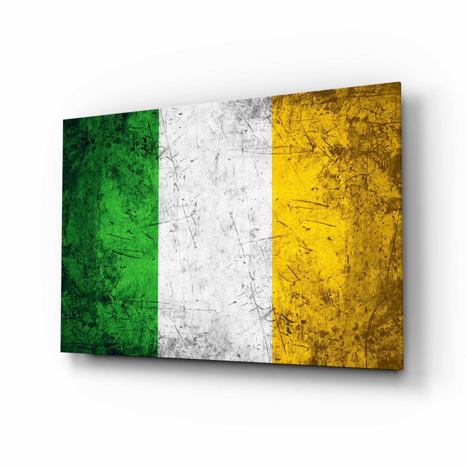 Flag of Ireland Glass Wall Art.