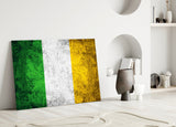 Flag of Ireland Glass Wall Art.