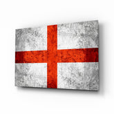 Flag of England Glass Wall Art.