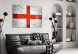 Flag of England Glass Wall Art.