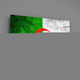 Flag of Algeria Glass Wall Art.