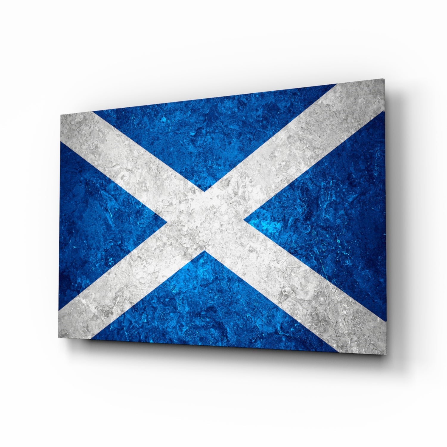 Flag of Scotland Glass Wall Art.