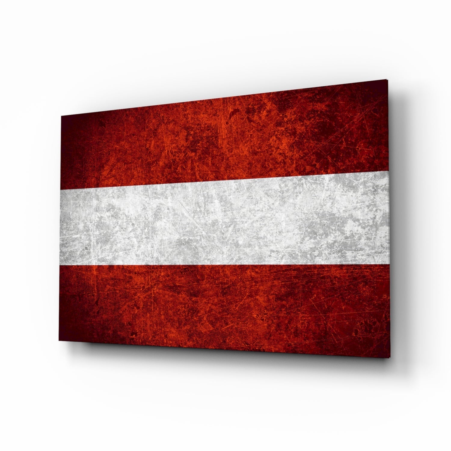 Flag of Austria Glass Wall Art.