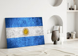 Flag of Argentina Glass Wall Art.