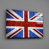 Flag of United Kingdom Glass Wall Art.