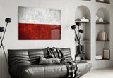 Flag of Poland Glass Wall Art.