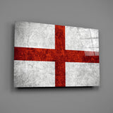 Flag of England Glass Wall Art.