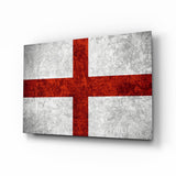 Flag of England Glass Wall Art.