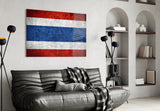 Flag of Tayland Glass Wall Art.