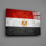 Flag of Egypt Glass Wall Art.