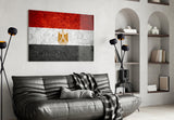 Flag of Egypt Glass Wall Art.