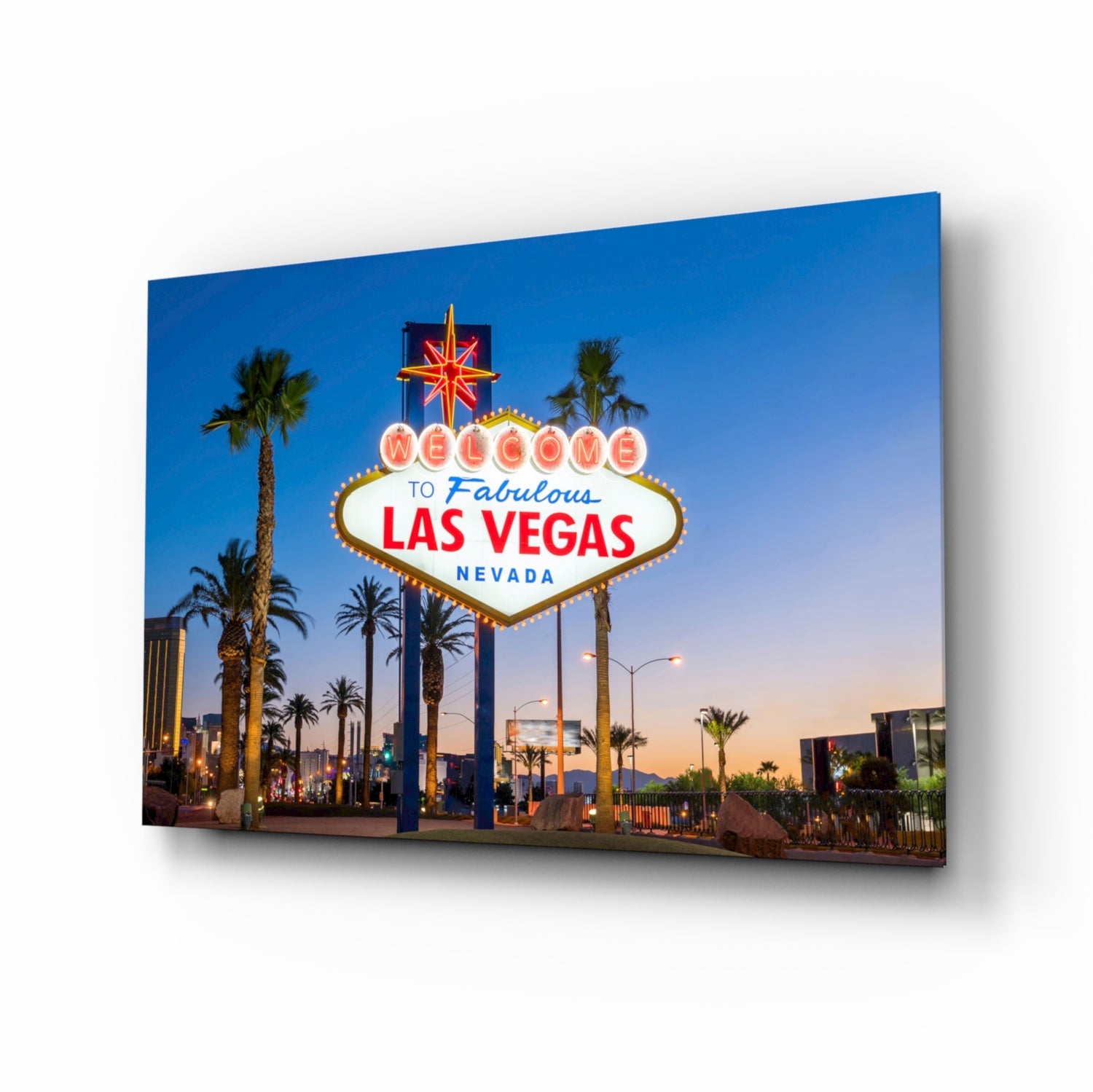 Vegas Glass Wall Art.