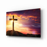 Cross Glass Wall Art.
