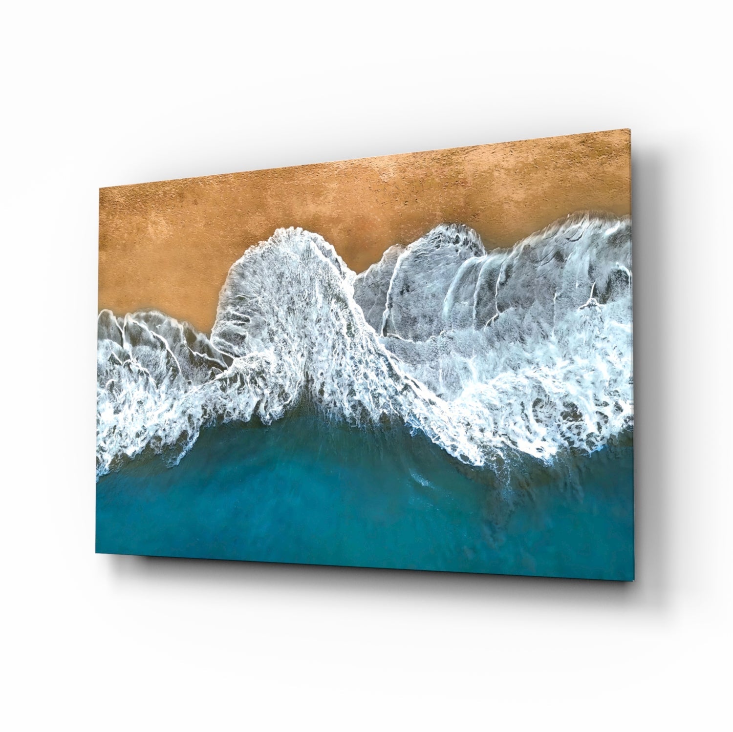 Waves Glass Wall Art.