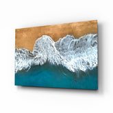 Waves Glass Wall Art.