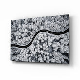 Forest Landscape Glass Wall Art.