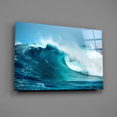 Waves Glass Wall Art.