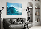 Waves Glass Wall Art.