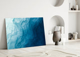 Shades Of Blue Glass Wall Art.