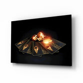 Gambler's Guns Glass Wall Art.