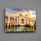 Taj Mahal Glass Wall Art.