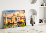 Taj Mahal Glass Wall Art.