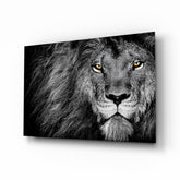 Lion Glass Wall Art.