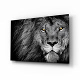 Lion Glass Wall Art.