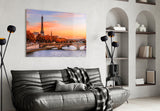 Eiffel Tower Glass Wall Art.